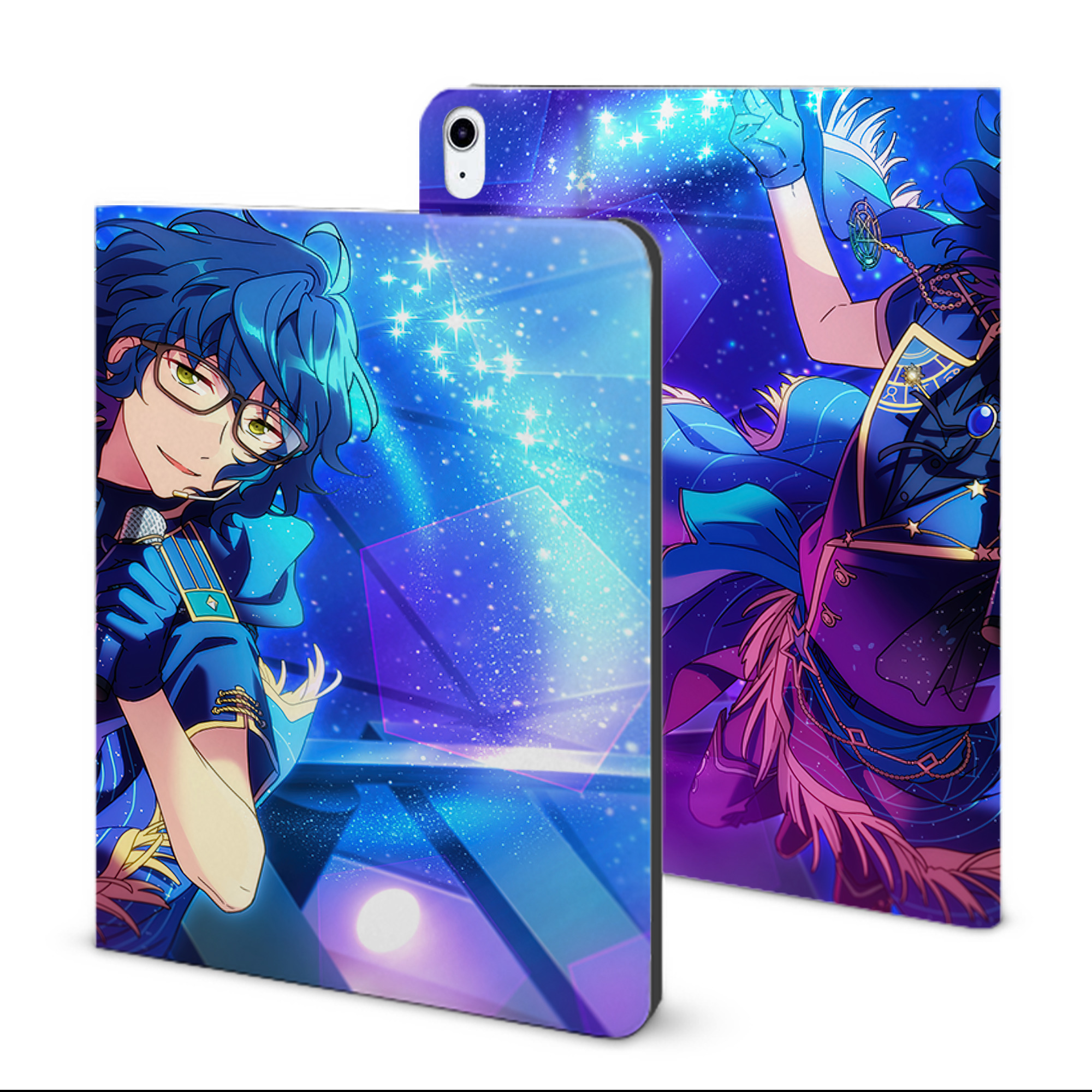 （画像用） あんさんぶるスターズ! Ensemble Stars IPad ケース ブック型 PUレザー TPU 耐衝撃 軽量 薄型 ペン収納なし 全面保護 IPad 各モデル対応